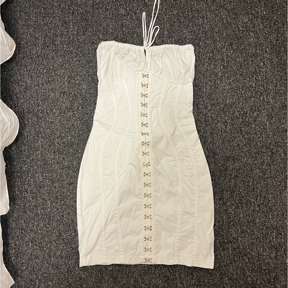 Adika White Strapless Bodycon Mini Dress Size XS
